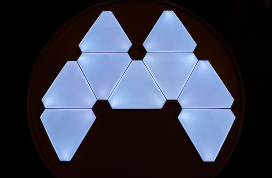 Simple Drill-Free Installation Triangle  Lights 16 Million Colors
