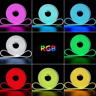 Gradient Double Sided Luminous Led Light Strip Outdoor Advertising Dimming Neon