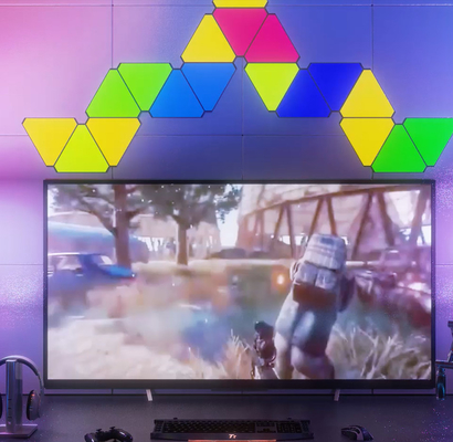 Magic Triangle LED Lights Intelligent RGB Touch Sense DIY Triangle Colour Changing Light