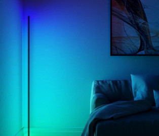 Minimal Modern LED Corner Floor Standing Lamp Bedroom Discount Smart