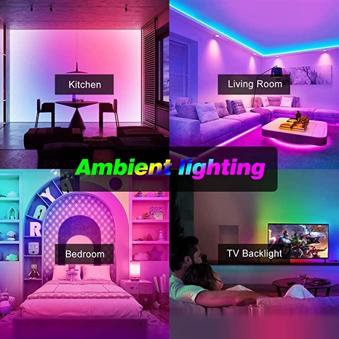 RGB Phone Controlled LED Strips Bluetooth LED Flexible Tape Light 6m