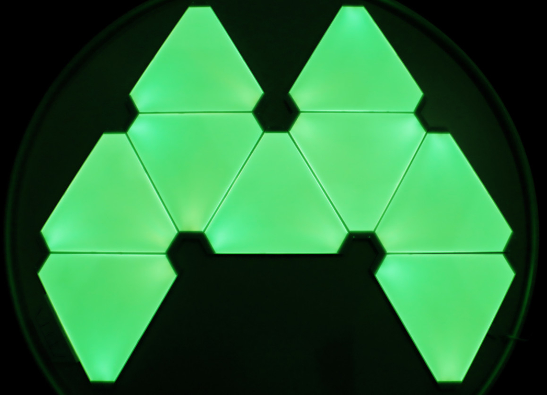 DIY LED Gaming Lights Triangle Remote Control Led Wall Night Light 24w